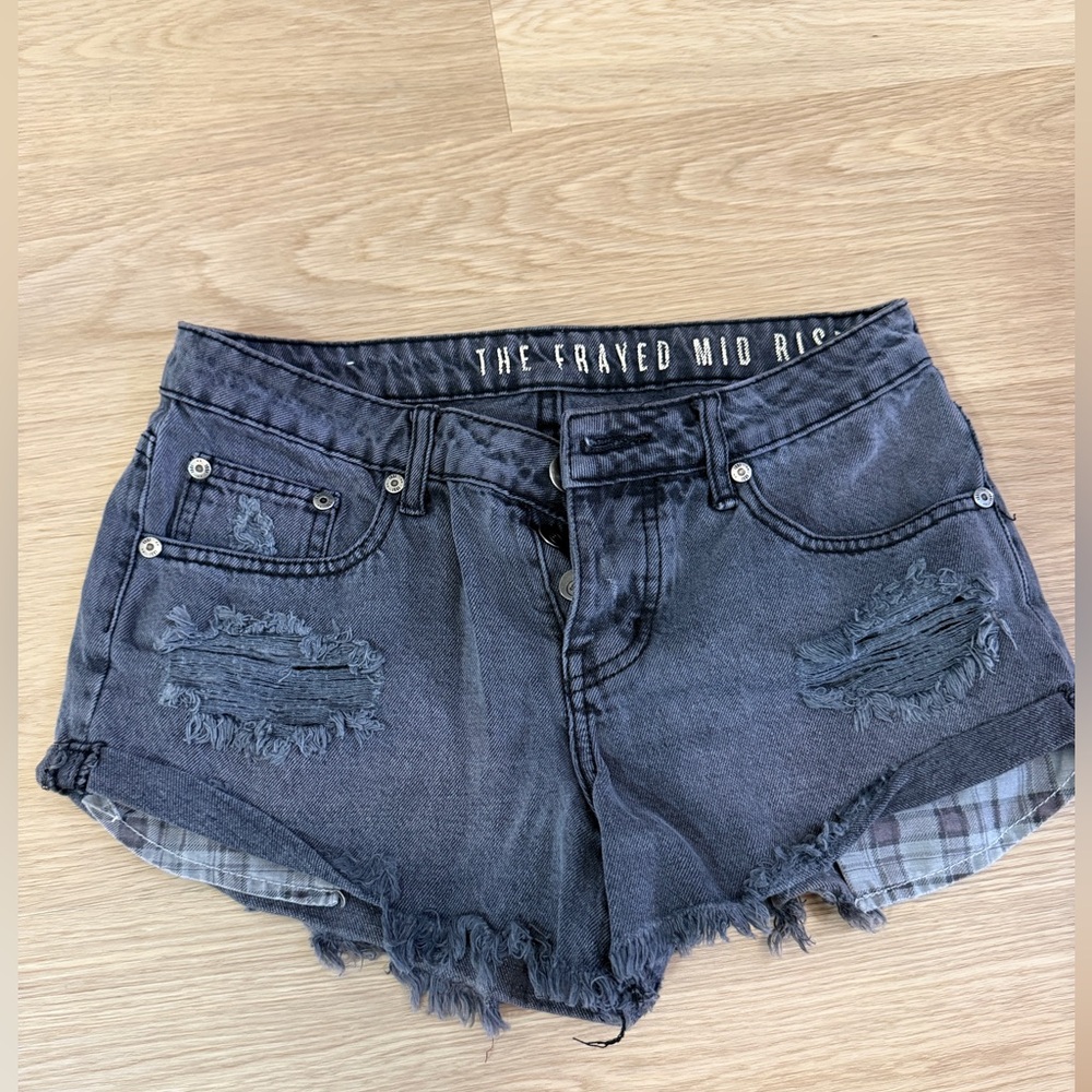 Cotton On Gray Denim Shorts Size 2
